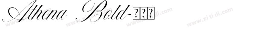 Athena Bold字体转换